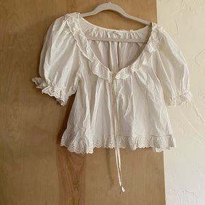 Dôen sweet crop babydoll top